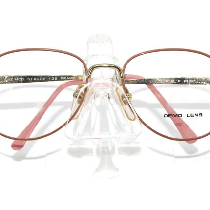 Zimco Women's Eyeglasses Stacey Gold & Rose Pink B-Shape Metal Frame 49[]16 125