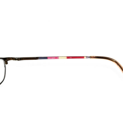 Kate Spade Women's Eyeglasses Kensington OP40 Brown Rectangular Metal Frame 51[]15 130
