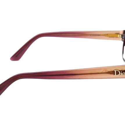 Christian Dior Women's Eyeglasses CD3767 Dark Purple Browline Frame Italy 53[]15 135