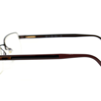 Daniel Swarovski Eyeglasses S162 40 6052 Brown/Black Half Rim Frame Austria 51[]21 135
