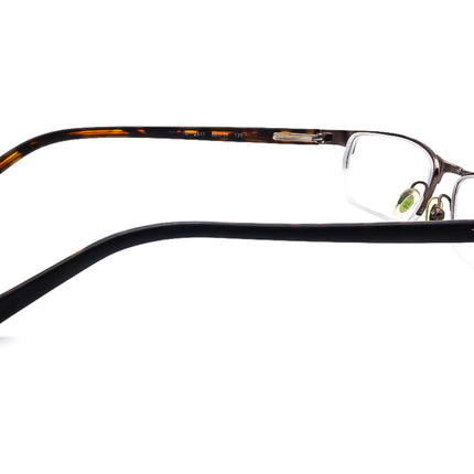 Ray-Ban Eyeglasses RB 6066 2511 Brown Tortoise Half Rim Frame 50[]17 135