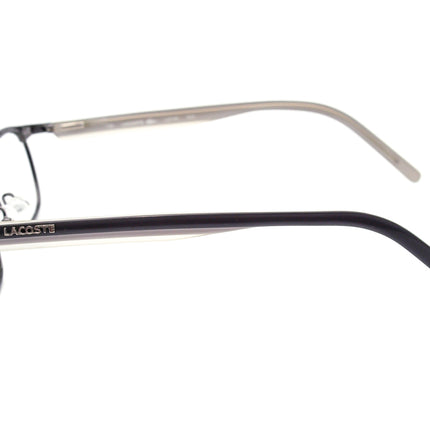 Lacoste Women's Eyeglasses L2145 033 Gunmetal/Black/Clear B-Shape Frame 52[]15 135