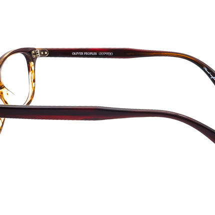 Oliver Peoples Eyeglasses OV 5224 1224 Ashton Bordeaux Brown Horn Rim Frame Italy 50[]17 140