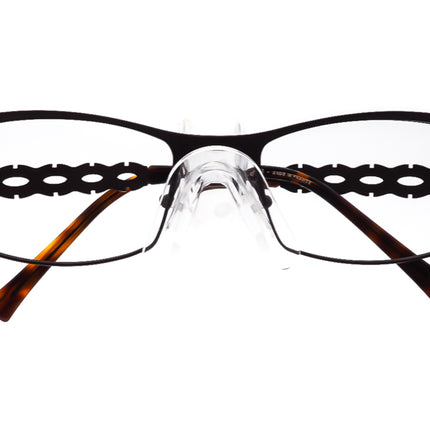 Jean Lafont Women's Eyeglasses Florence 597 Dark Brown Rectangular Frame France 52[]19 135