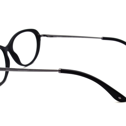 Giorgio Armani Women's Eyeglasses AR7046 5042 Satin Black & Gunmetal Cat Eye Frame Italy 52[]16 140