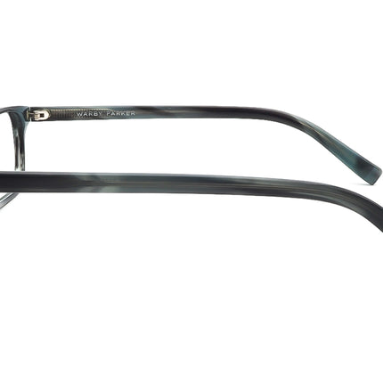 Warby Parker Eyeglasses Hardy 175 Striped Pacific (Blue) Square Frame 51[]18 145