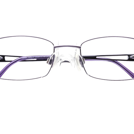 Charmant Women's Eyeglasses AR16316 Aristar Color-577 Purple Rectangular Metal Frame 49[]18 135