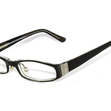Burberry Women's Eyeglasses B 8404/U 0CE3 Black on Clear Oval Frame Italy 50[]17 130
