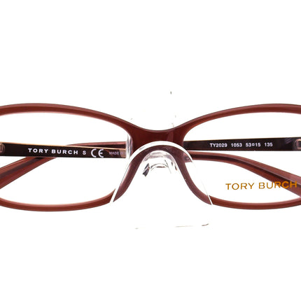 Tory Burch Women's Eyeglasses TY 2029 1053 Dusty Rose Rectangular Frame 53[]15 135