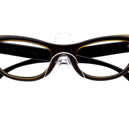 Ray-Ban Women's VintageEyeglasses Bausch & Lomb Alita Honey Brown Cat Eye Frame USA 50[]14 135