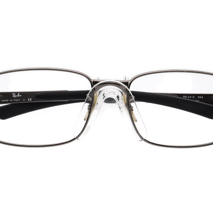 Ray-Ban Men's Sunglasses RB 3413 004 Gunmetal Rectangular Italy 59 mm