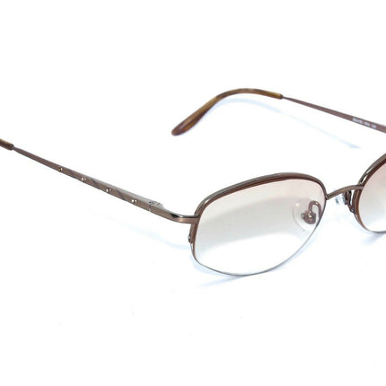 Saks Fifth Avenue Women's Eyeglasses S5A 151 FR4 Copper Rhinestones Half Rim Metal Frame 51[]17 135