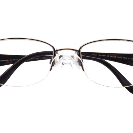 Charmant Women's Eyeglasses CH 10842 DO Pure Titanium Gold/Brown Half Rim Frame Japan 50[]18 135