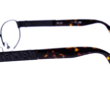 Fendi Sunglasses Vintage Ebony Black/Dark Tortoise Oval Italy 55 mm