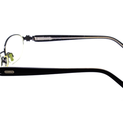 Coach Women's Eyeglasses Lorena 1007 Dark Gunmetal Half Rim Frame 50[]17 130