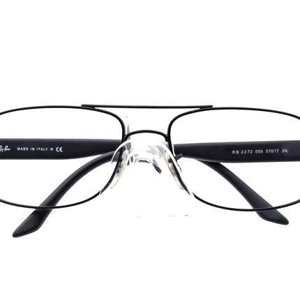 Ray-Ban Men's Sunglasses RB 3273 006 Black Pilot Italy 57 mm
