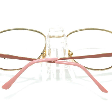 Zimco Women's Eyeglasses Stacey Gold & Rose Pink B-Shape Metal Frame 49[]16 125
