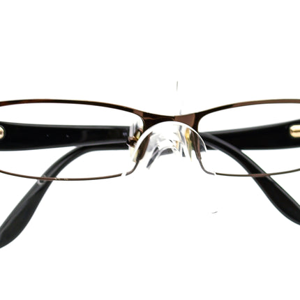 Jimmy Choo Eyeglasses Brown Rectangular Frame 51[]17 135