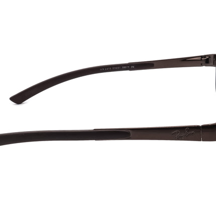 Ray-Ban Men's Sunglasses RB 3413 014/51 Brown Rectangular Metal Italy 59 mm