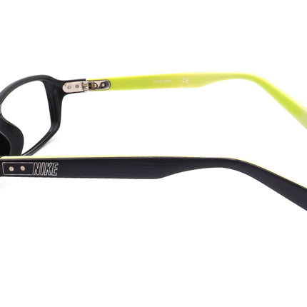 Nike Men's Eyeglasses 7220 010 Black/Navy Blue/ Green Rectangular Frame 54[]15 130