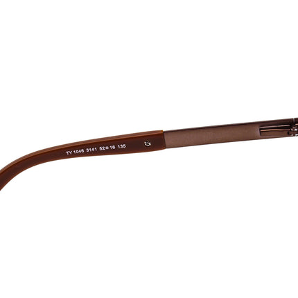 Tory Burch Women's Eyeglasses TY 1046 3141 Satin Bronze B-Shape Frame 52[]16 135