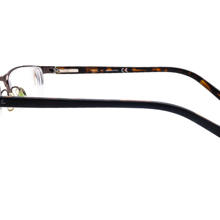 Ray-Ban Eyeglasses RB 6066 2511 Brown Tortoise Half Rim Frame 50[]17 135