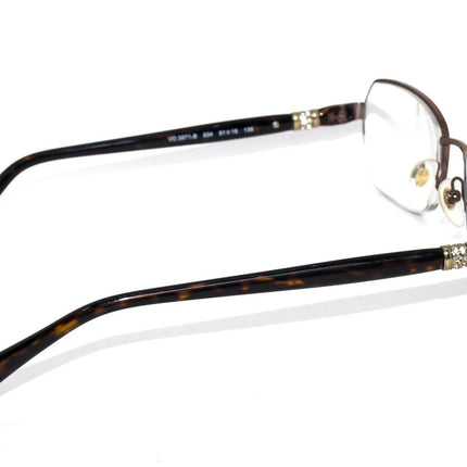 Vogue Women's Eyeglasses VO 3971-B 934 Brown Half Rim Frame 51[]16 135