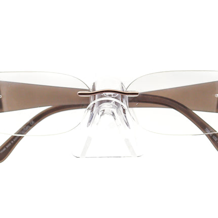 Silhouette Eyeglasses 7599 40 6052 Brown Rimless Frame Austria 53[]17 140