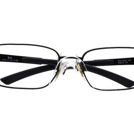 Ray-Ban Sunglasses RB 3430 002 Black Rectangular Metal Italy 59 mm