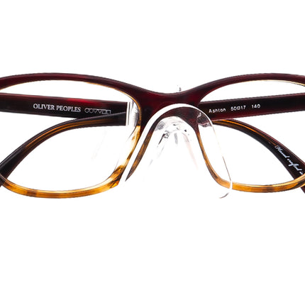 Oliver Peoples Eyeglasses OV 5224 1224 Ashton Bordeaux Brown Horn Rim Frame Italy 50[]17 140