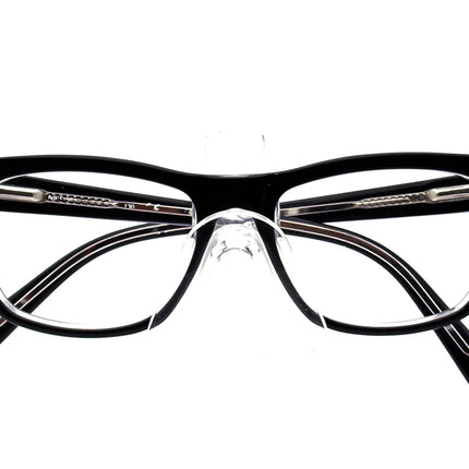 Nike Eyeglasses 5516 001 Black on Clear Rectangular Frame 46[]15 130