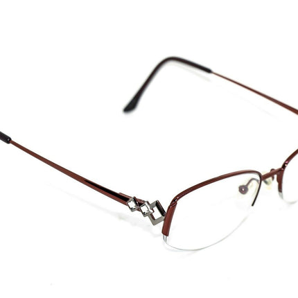 Charmant Eyeglasses Line Art Augusta Buchman burgundy Burgundy Half Rim Frame Japan 52[]17 140