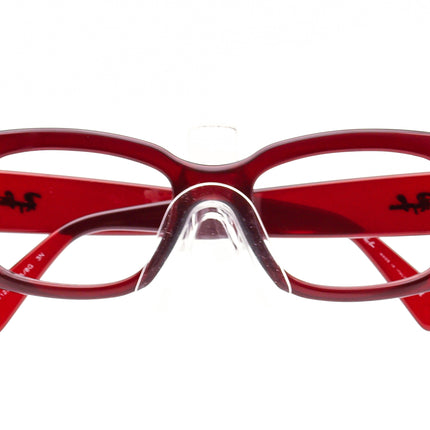 Ray-Ban Women's Sunglasses RB 4122 735/8G Clear Red Rectangular Italy 50 mm