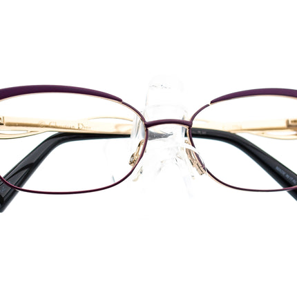 Christian Dior Women's Eyeglasses CD3784 G8E Purple Gold Rectangular Metal Frame Italy 55[]15 140