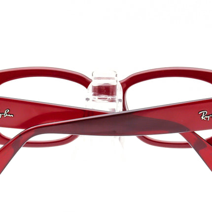 Ray-Ban Women's Sunglasses RB 4122 735/8G Clear Red Rectangular Italy 50 mm
