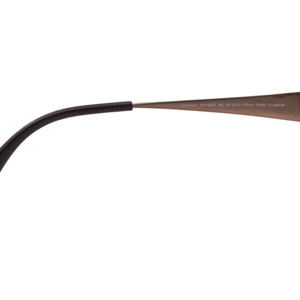 Charmant Women's Eyeglasses CH 10842 DO Pure Titanium Gold/Brown Half Rim Frame Japan 50[]18 135
