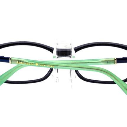 Kate Spade Women's Eyeglasses Catrina 0ERK Navy Blue/Mint Rectangular Frame 53[]15 135