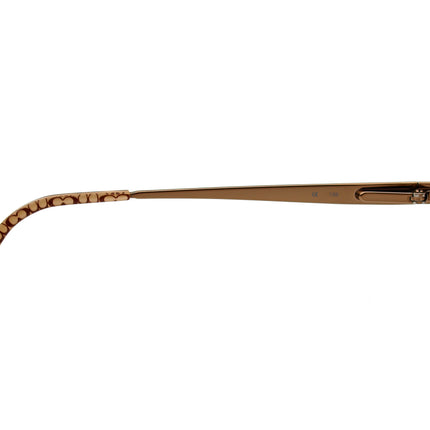 Coach Women's Eyeglasses Wendy Shiny Sand Rectangular Metal Frame 51[]16 135