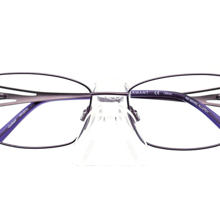 Charmant Women's Eyeglasses CH2078 PU Pure Titanium Purple Rectangular Frame 52[]16 135