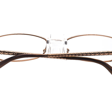 Tory Burch Women's Eyeglasses TY1009 120 Light Brown Oval Metal Frame 51[]17 135