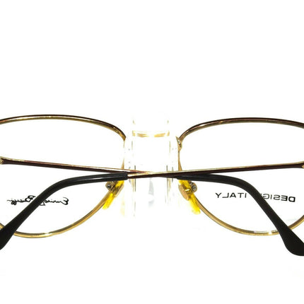 Enrico Biaggi Eyeglasses EB-45 R.G.P Brown Brown & Gold Square Metal Frame Korea 53[]16 140