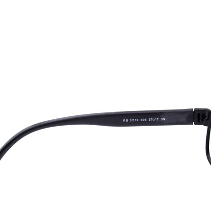 Ray-Ban Men's Sunglasses RB 3273 006 Black Pilot Italy 57 mm