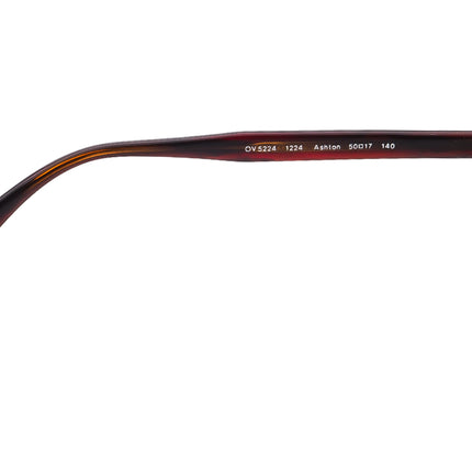 Oliver Peoples Eyeglasses OV 5224 1224 Ashton Bordeaux Brown Horn Rim Frame Italy 50[]17 140