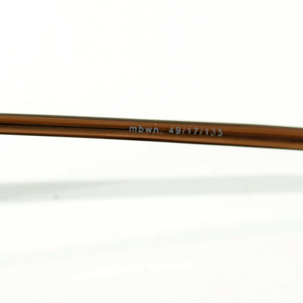 M+ Eyeglasses Mod1082 Coppery Brown Oval Metal Frame 49[]17 135