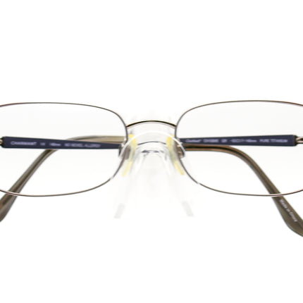 Charmant Women's Eyeglasses CH10845 GR Pure Titanium Silver/Purple Rectangular Frame 53[]17 140