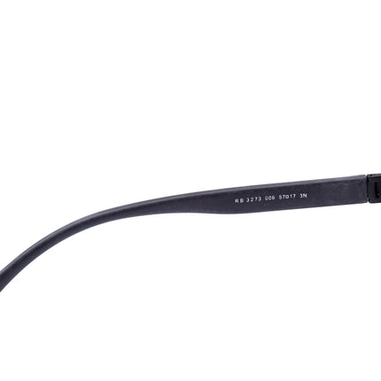 Ray-Ban Men's Sunglasses RB 3273 006 Black Pilot Italy 57 mm