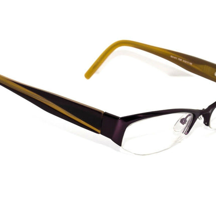 Guess Women's Eyeglasses GU1417 PUR Purple/Honey Half Rim Frame 51[]17 135