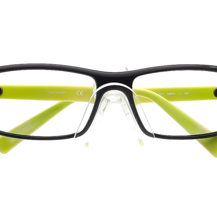 Nike Men's Eyeglasses 7220 010 Black/Navy Blue/ Green Rectangular Frame 54[]15 130