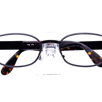 Fendi Sunglasses Vintage Ebony Black/Dark Tortoise Oval Italy 55 mm