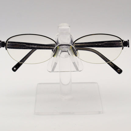 Coach Women's Eyeglasses Lorena 1007 Dark Gunmetal Half Rim Frame 50[]17 130